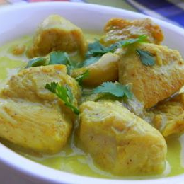 Receta de Pollo en Salsa de Curry