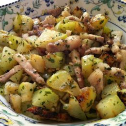 Receta de Saltadito campesino de Col y Tocino