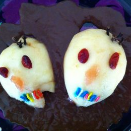 Receta de Peras Chocolate Calaveritas