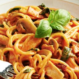 Receta de Espaguettis con Pollo