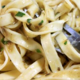 Receta de Tagliatelle en Crema de Cilantro