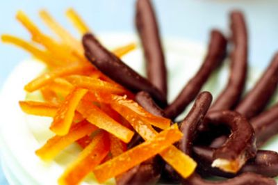 Receta de Palitos de Naranja en Chocolate 